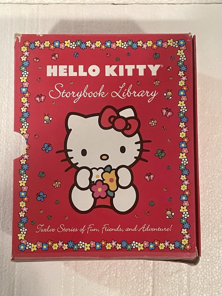 Hello Kitty Storybook Library Gift Hardcover Books Box Set Complete Foto 2 de 4