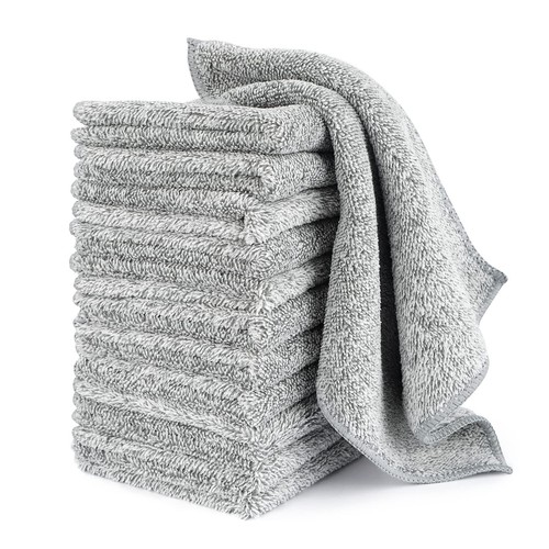 Kitchen Cloth Dish Towels (12 Pack), Premium Dishcloths, Super Absorbent Micr...