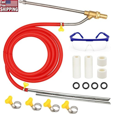 #ad Pressure Washer Sandblasting Kit 5000 PSI W Hose Wand Nozzles Clamps Goggles US $46.01