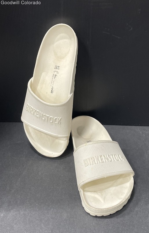 Birkenstock Unisex Adults Barbados Essentials White Slide Sandals Size M8 W10