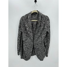 Lululemon Cardi All Day Black White Oversized Wool Long Cardigan Women OS