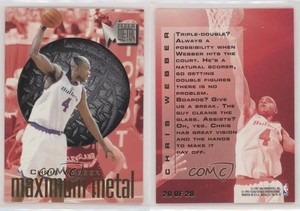1996-97 Fleer Metal Maximum Metal Chris Webber #20 HOF