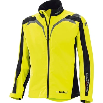 Herren Motorrad Regen Jacke XL - Held Rainblock 2 Top - schwarz-fluogelb
