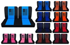 Flag seat covers fits 1978  to 1994 Ford F150-F250 truck 50-50 top solid bottom
