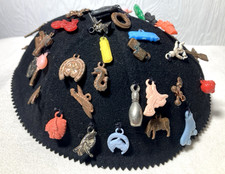 Vintage 40s/50s Felt Henry Pollak Whoopee Jughead Hat Cap Beanie With 50+ Charms