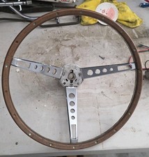 Wood 1965 1966 Mustang Deluxe Wood Steering Wheel Original Ford Used Wood 1965 1966 Mustang Deluxe Wood Steering Wheel Original Ford Used