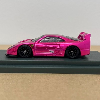 Hot Wheels CUSTOM Ferrari F40 Competizione Pink Spectraflame mit TH Logo & Case