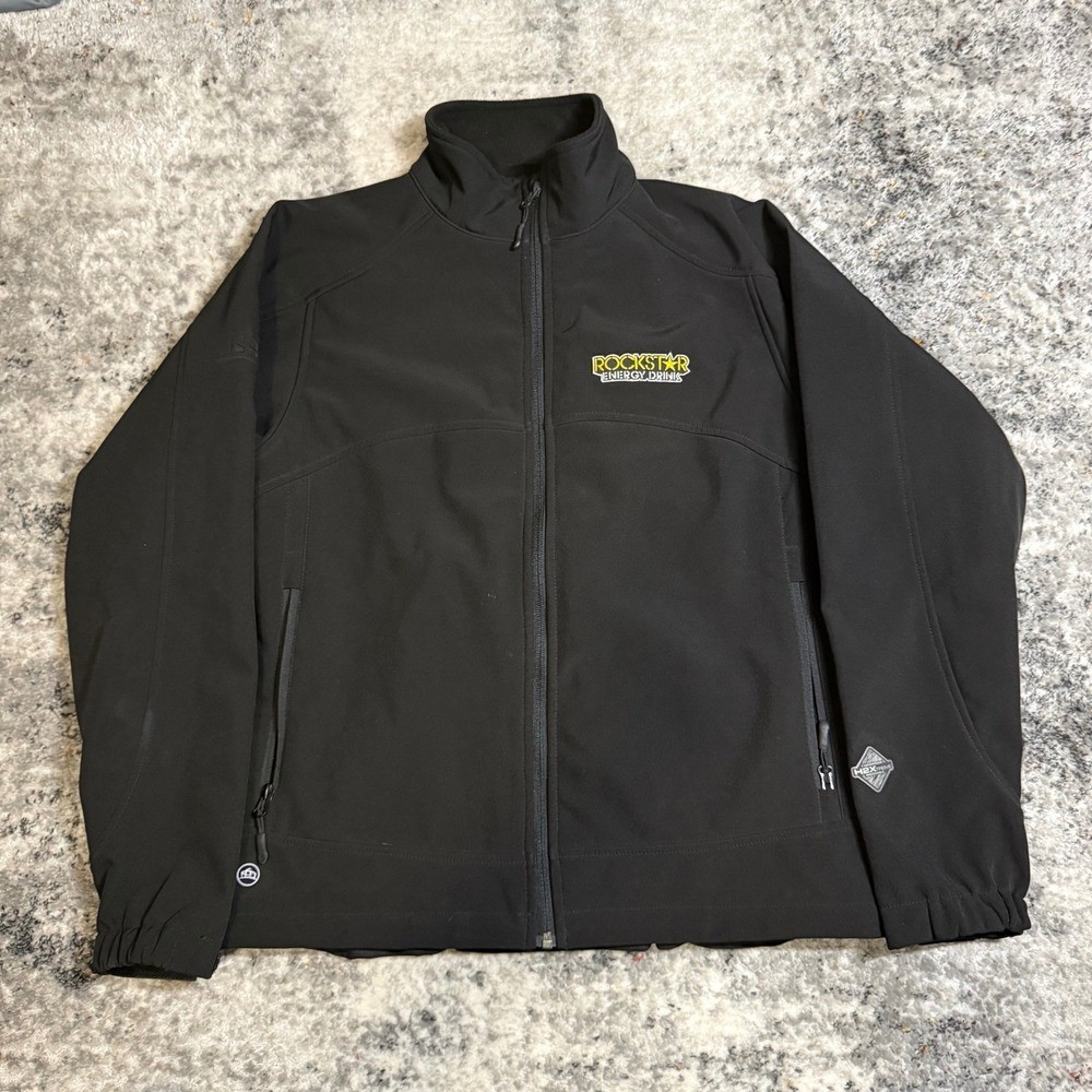 Rockstar Energy Drink Mens Black Full Zip Performance Jacket | eBay