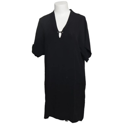 Zara Basic, Kleid, Größe: L, Schwarz, Einfarbig, Damen #q3X