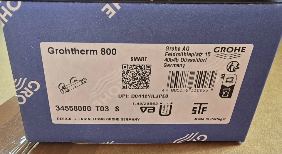 Grohe Grohtherm 800 Thermostat-Brausebatterie Brausethermostat Dusche 34558000 - Bild 2 von 4