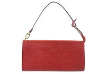 Louis Vuitton Pochette Accessoires Epi leather red