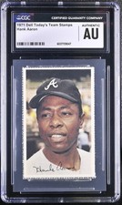1971 Dell Today's Team Stamps Hank Aaron CGC Authentic VG/EX Condition