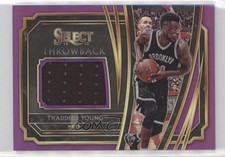 2019-20 Panini Select Throwback Memorabilia Purple Prizm /99 Thaddeus Young 0s5s