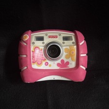 Fisher-Price Kid Tough Digital Camera Pink Flowers Used Tested