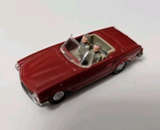 Wiking #14b HO 1:87 Mercedes SL red Convertible w/ two passengers