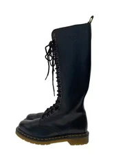 Dr. Martens 1B60 BEX 20-hole side-zip lace-up boots in black leather (UK size 5)