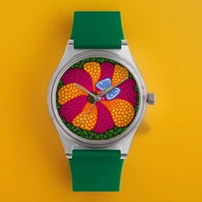 YAYOI KUSAMA Butterfly Infinity Japan MOMA Dots Pop Art Wrist Watch Wristwatch