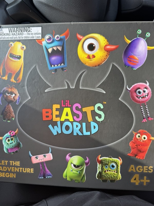 Lil Beasts World Monsters Board Game Complete Game Ages 4+ Boys & Girls