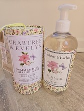 Crabtree Evelyn Summer Hill Hand Wash 16.9 fl oz Plus Hand Creme Fragrance Oil