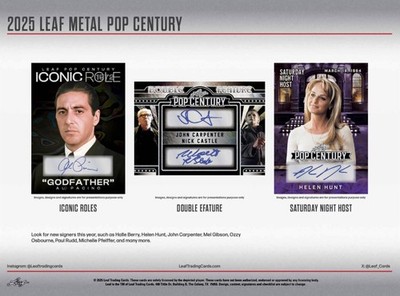 2025 LEAF METAL POP CENTURY FACTORY SEALED BOX: PEARL SIGNATURE
