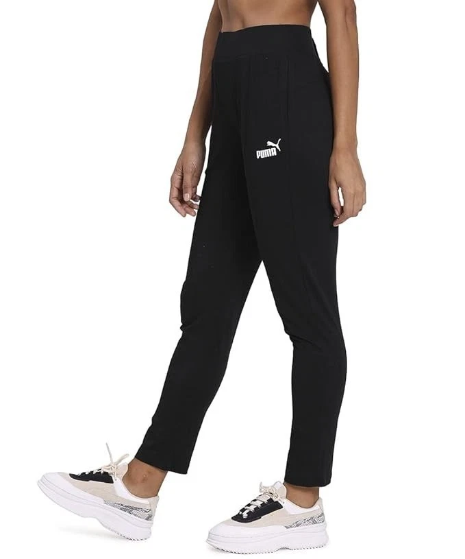 PUMA Women's ESS+ Essentials Black Tracksuit Drapy Relax Pants Trousers BNWT