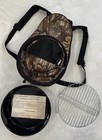 Silver Wolf Camo Camping Backpack With Round Grill/Cooler Combo — photo 1