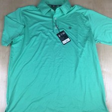 Footjoy Mens Medium Performance Golf Lisle Polo Shirt Spearmint Green