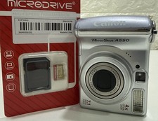 Canon PowerShot A550 7.1MP Ai AF Digital Compact Camera GWO W/512MB SD (REF 2)