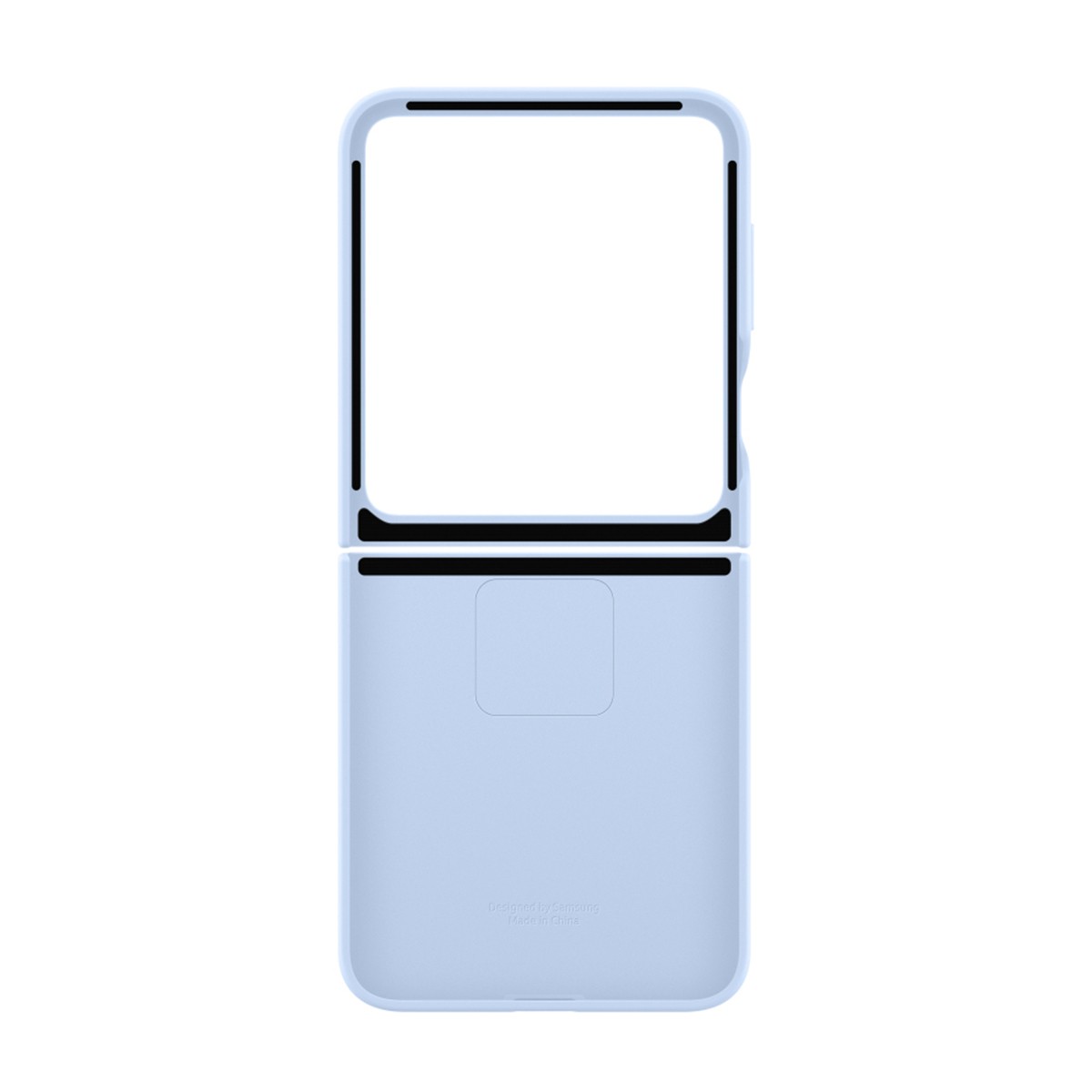 Coque Galaxy Z Flip6 silicone avec anneau anti-chute pour grand écran