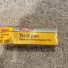 Kodak Tri-X pan Black  White Negative Film TX 120 NOS Exp 6/88 Sealed 1 Roll