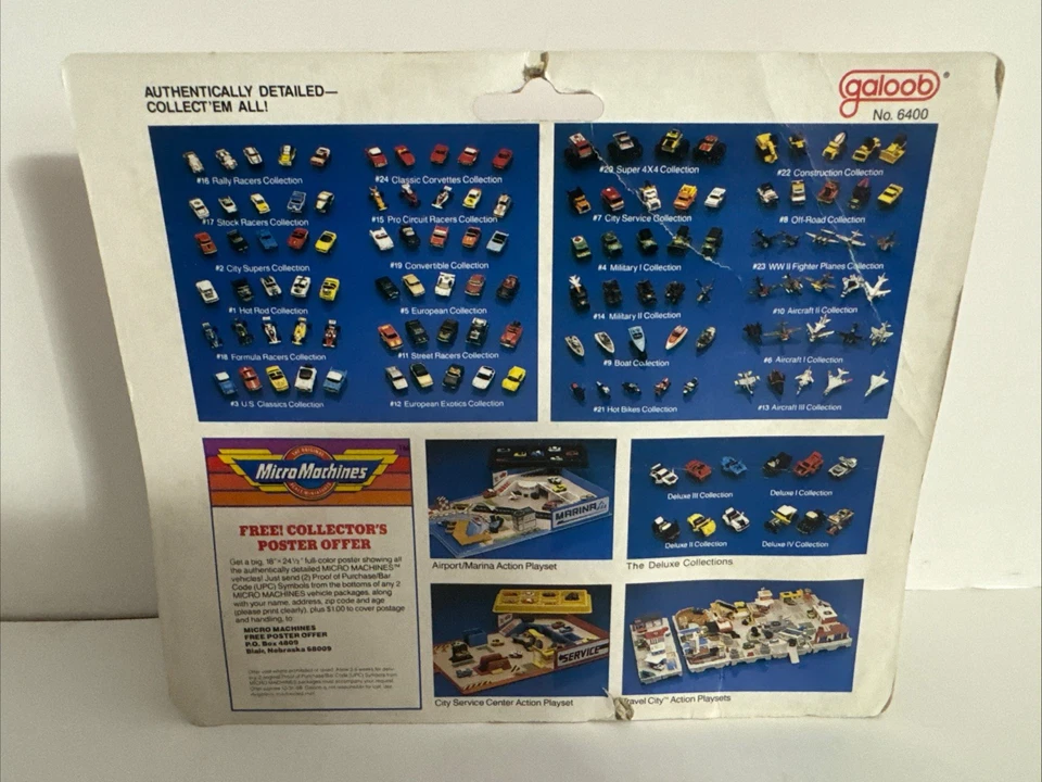 Micro Machines #16 Rally Racers 1988 Vintage Diecast Vehicles Ferrari New Sealed - Image 2 of 4