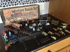 Vintage Louis Marx & Co Western Ranch Playset w/ box, many pieces!