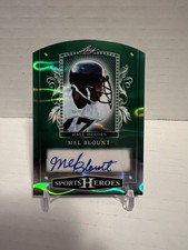 Mel Blount 2025 Leaf HH-HBI Sports Heroes Hall Heroes Green Lava Auto 1/1