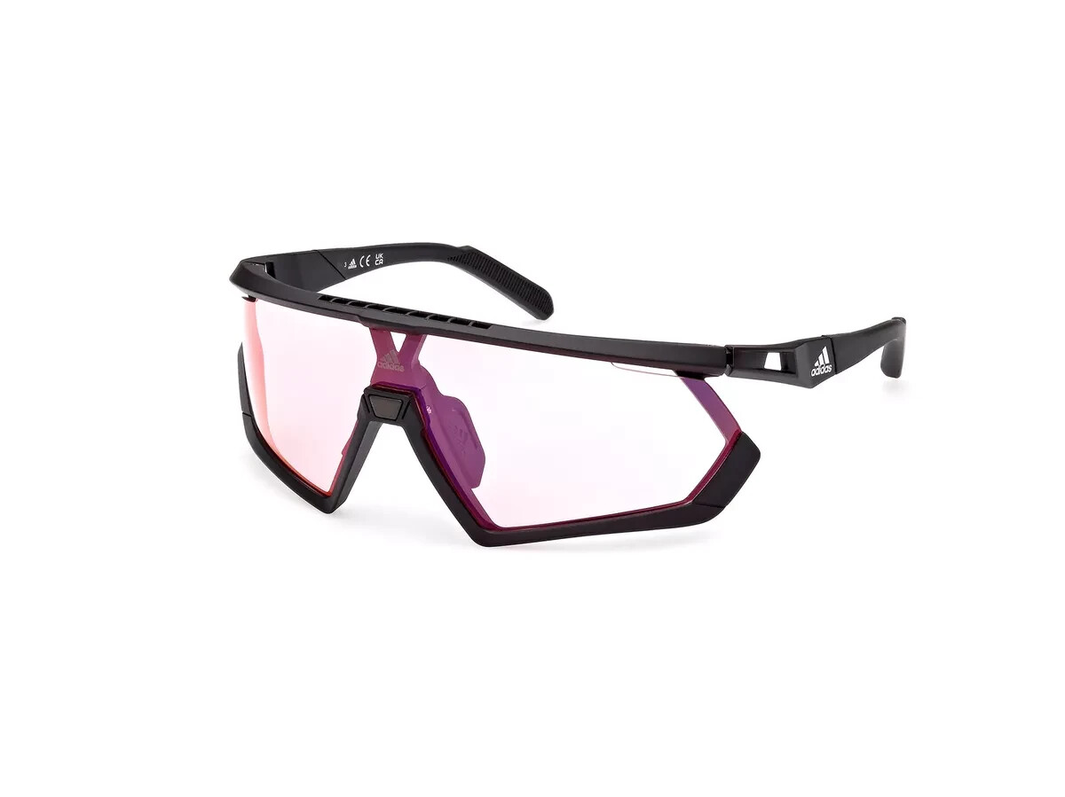 アイウェアその他 Adidas Photochromic Pink Mirror Sunglasses SP0054 02L Adidas SP0054 02L Matte Black Photochromic Sunglasses Wrap