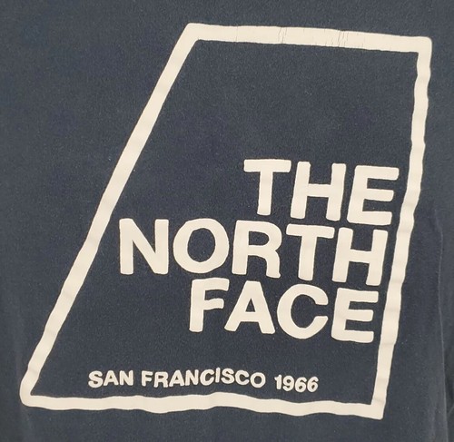 The North Face Shirt Mens Medium Slim Fit Blue San Francisco 1966 Tee Adult A12