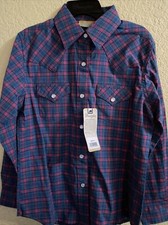 Girls Snap Wrangler Shirt Size S