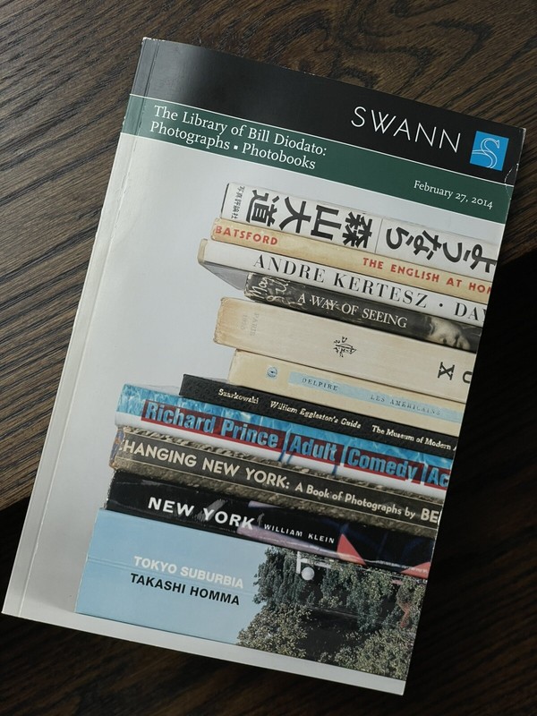 Signed Swann Galleries Photographs & Literature Book The Library of Bill Diodato