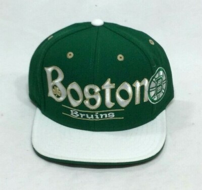 Boston Bruins Hat Cap Flatbrim Snapback Shamrock St Patrick's Day - Main Image