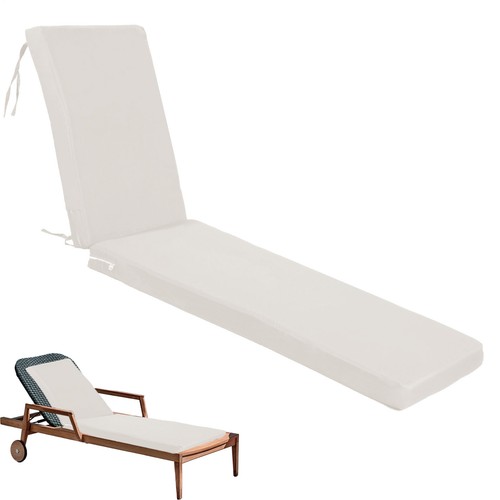 6x28" Lounge Cushion Waterproof Outdoor Chaise Pad 3cm Foam Patio Chair Mat US