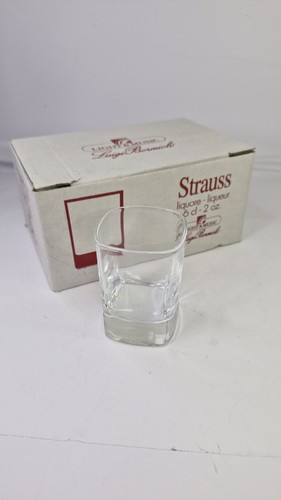 Shot Glasses Liquor Alcohol 6cl Boxed x 6 Luigui Bormioli Italy - Picture 2 of 4