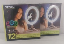 12" Selfie Ring Light with 63" Adjustable Tripod Stand and Phone Holder LED