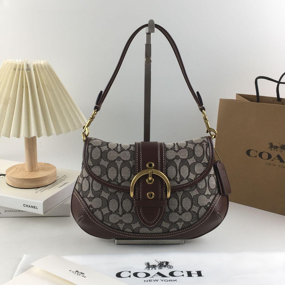 Coach Soho Signature Jacquard top handle shoulder bag CJ814 Coach Soho Signature Jacquard top handle shoulder bag CJ814
