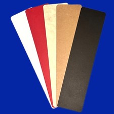 Lesezeichen Blanko - DIY zum selbergestalten - 5 x 20 cm verschiedene Farben
