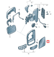 Retroviseur gauche (ou coque) Volkswagen CRAFTER