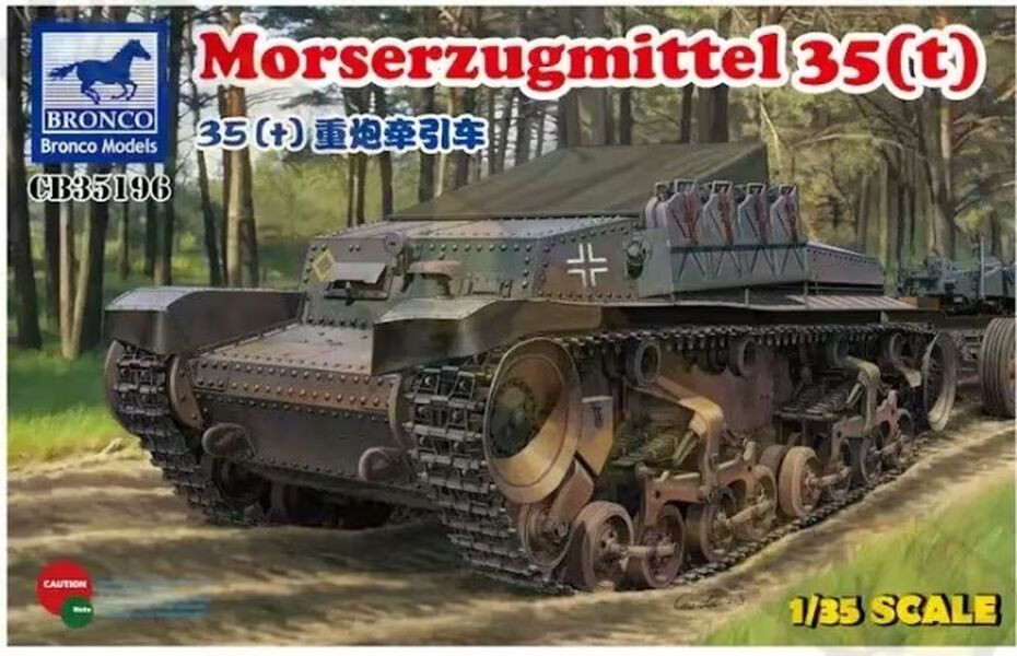 Bronco Models CB35196 1:35 Morserzugmittel 35(t) Mortar Towing Vehicle