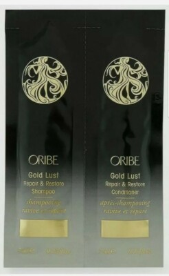 Oribe Gold Lust Repair & Restore Shampoo 7ml & Conditioner 7ml Reisegröße Neu