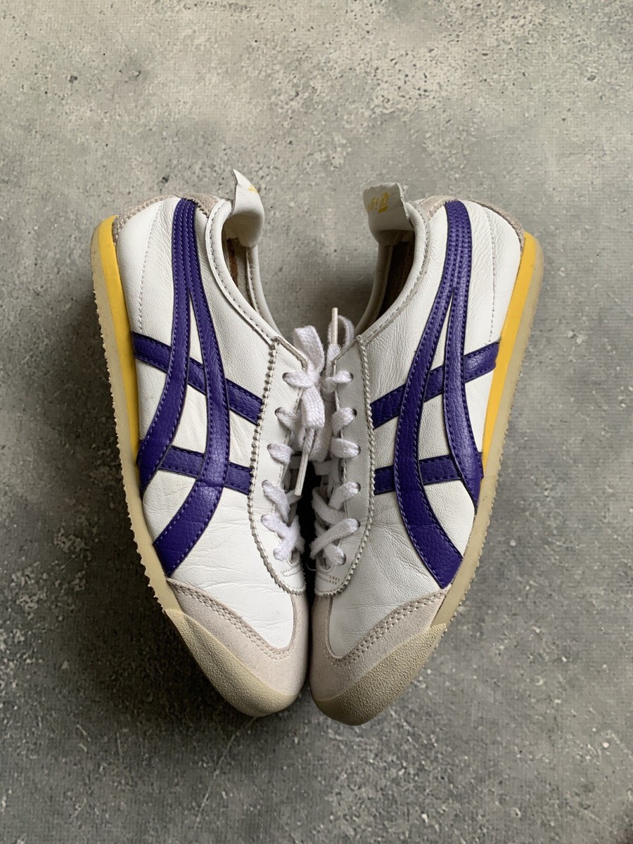 VINTAGE ASICS ONITSUKA TIGER MEXICO 66 WHITE SIZE US 5 1/2