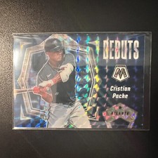 Christian Pache 2021 Mosaic Baseball Rookie Debuts Blue Prizm Braves A’s RC