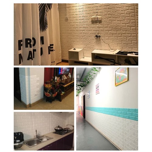 Waterproof Foam Brick Wallpaper Wall Decals Living Room Bedroom Kitchen - Picture 10 of 22