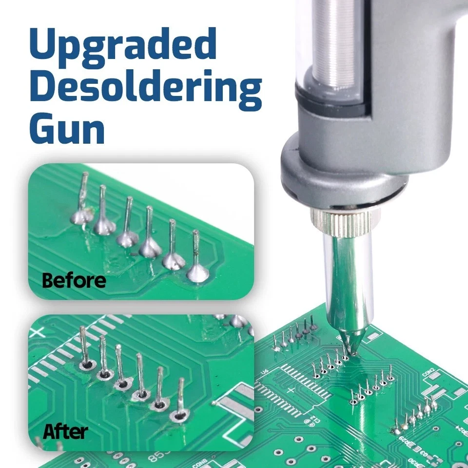 90w WEP 948 Tin Gun Vacuump Pump Digital Desoldering Station Soldering Station - image 2 of 4